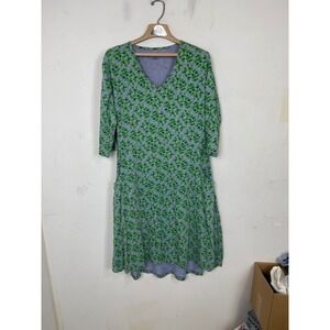 Svaha 2X Organic Cotton Green Biology Hexagon Dot Science Dress Teacher School